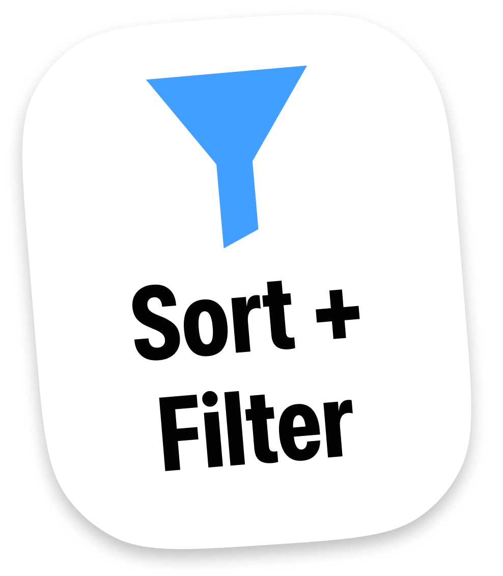 Sort + Filter feature